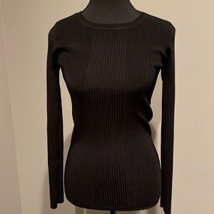 Le Chateau Black Slim-Fit Long Sleeve Sweater. Size Small.